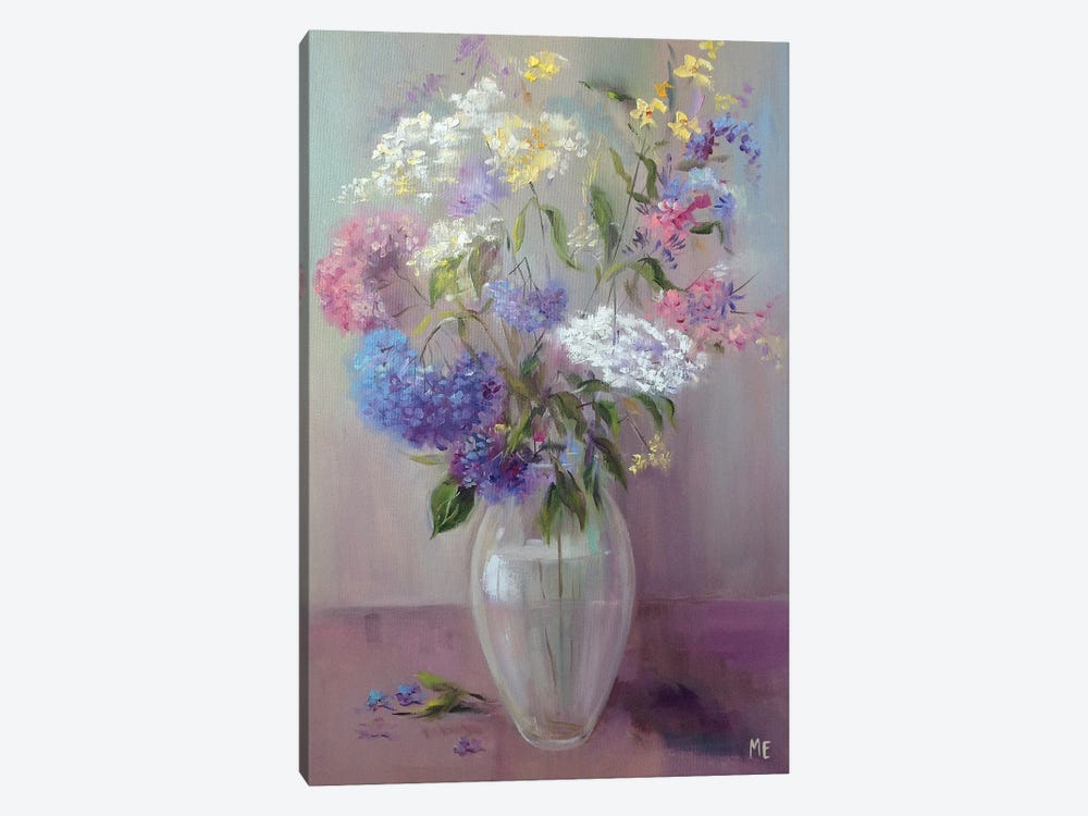 Hydrangeas Smell Like Summer by Olena Hontar 1-piece Canvas Art