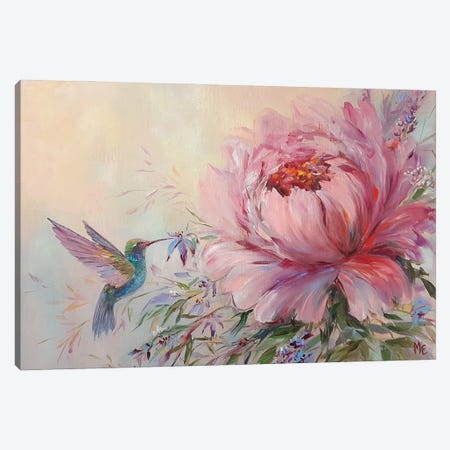 Peonies Canvas Print #OHT27} by Olena Hontar Canvas Wall Art