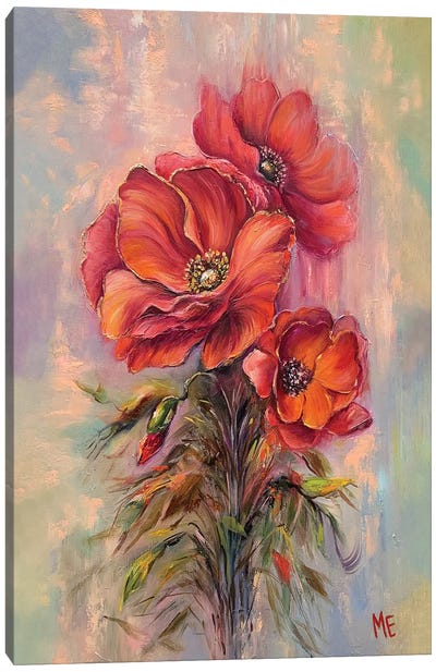 Poppies Canvas Art Print - Olena Hontar