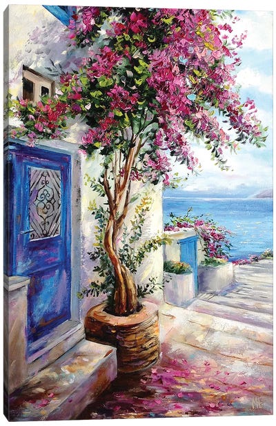 Road To Dream Canvas Art Print - Mediterranean Décor