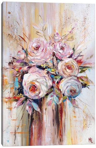 Bouquet Of Happiness Canvas Art Print - Olena Hontar