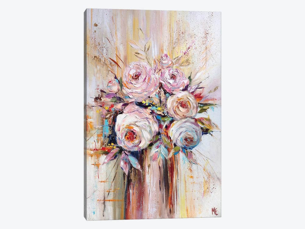 Bouquet Of Happiness by Olena Hontar 1-piece Canvas Wall Art