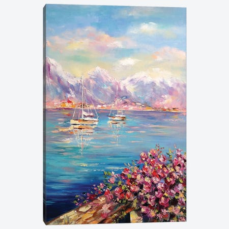 Sunny Day On The Lake Canvas Print #OHT40} by Olena Hontar Canvas Art Print