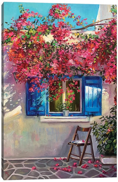 Window To My World Canvas Art Print - Mediterranean Décor