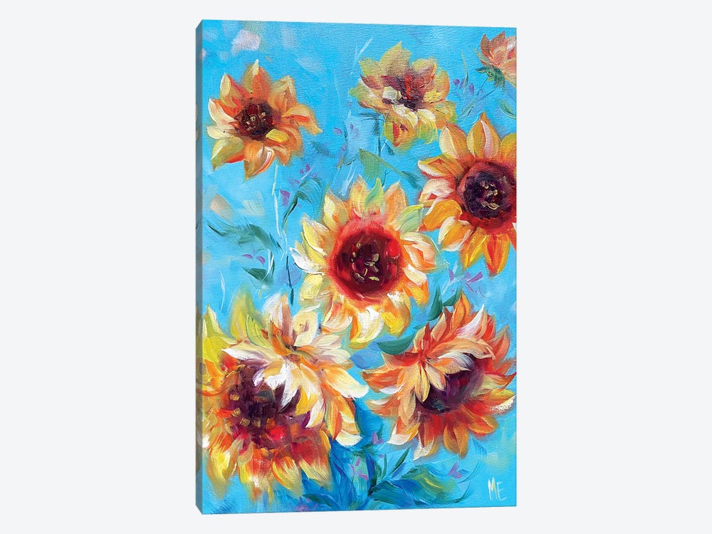 Sunflowers Of Peace by Olena Hontar 1-piece Canvas Print
