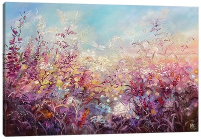 Field Of Dreams Canvas Art Print - Lilac Art