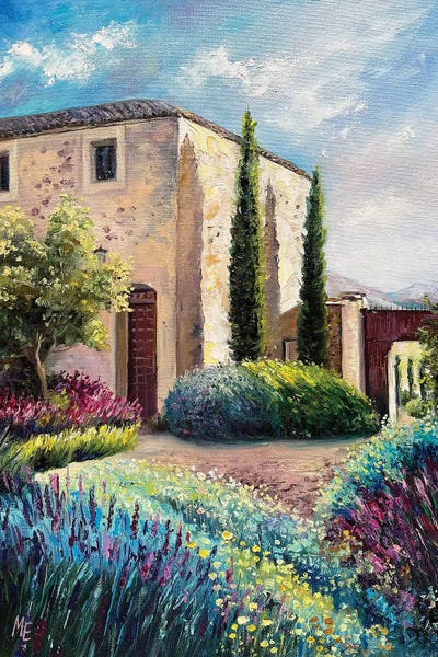 Cypress Trees: Provence by Olena Hontar