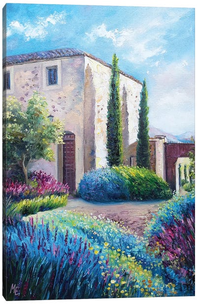 Provence II Canvas Art Print - Cypress Tree Art