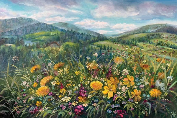 Olena Hontar: Spring In The Carpathians by Olena Hontar