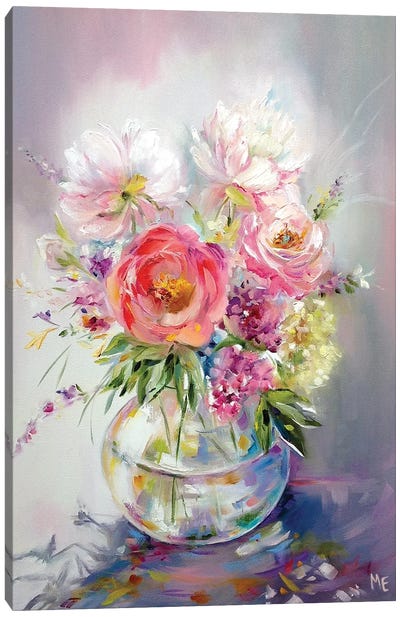 Bouquet Canvas Art Print - Olena Hontar