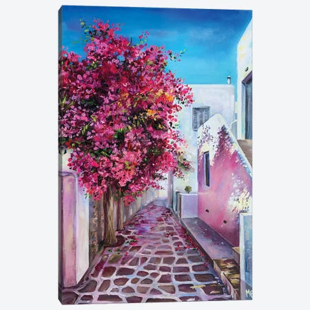 Pink Alley Of Dreams Canvas Print #OHT61} by Olena Hontar Art Print