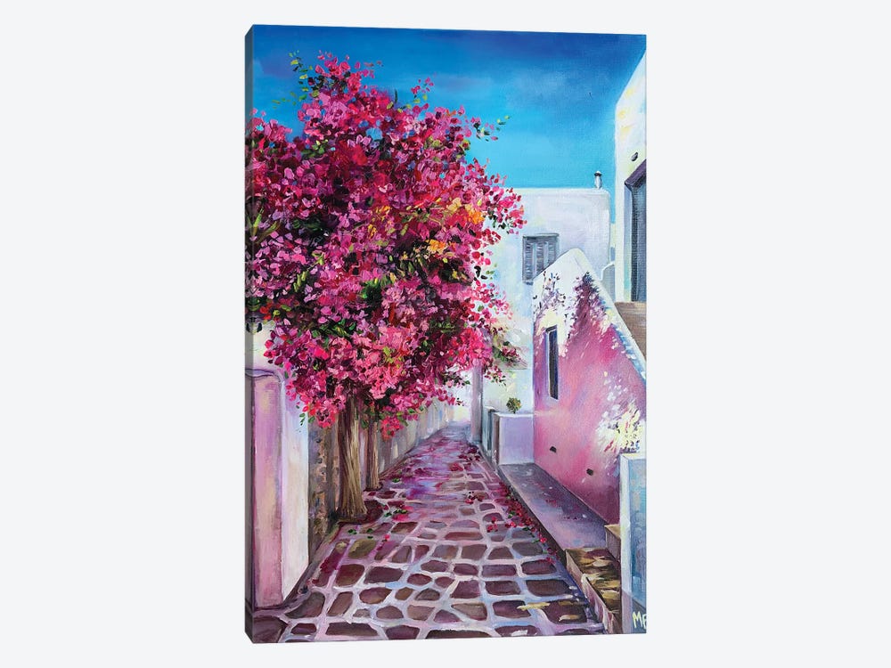 Pink Alley Of Dreams by Olena Hontar 1-piece Canvas Wall Art