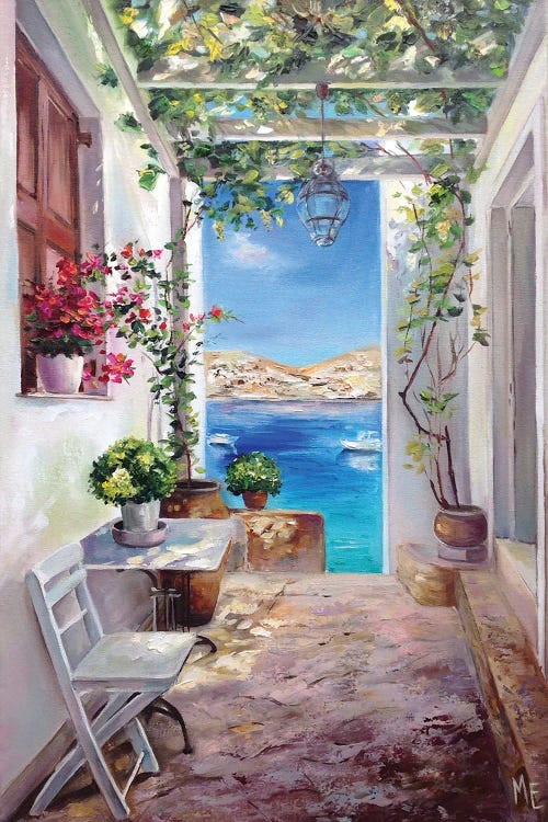 Greek Morning by Olena Hontar wall art