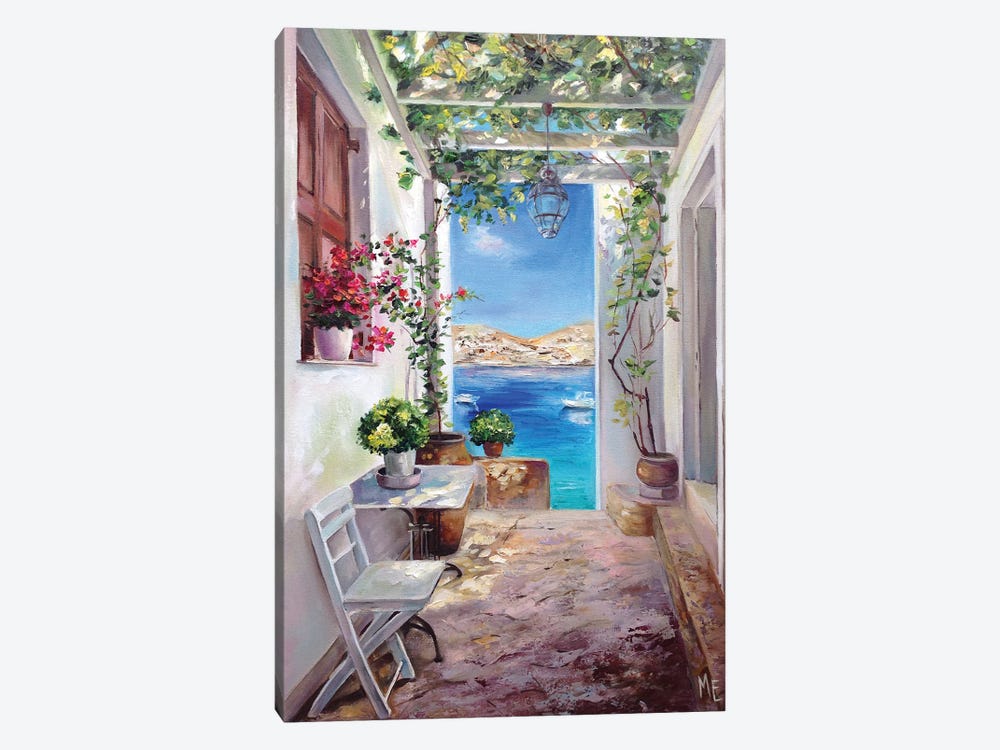 Greek Morning by Olena Hontar 1-piece Canvas Print