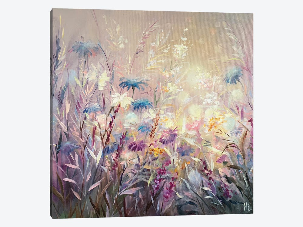 Field Of Flowers In Bloom by Olena Hontar 1-piece Canvas Artwork