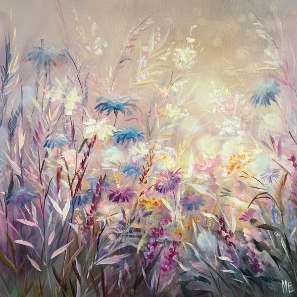 Wildflowers: Field Of Flowers In Bloom by Olena Hontar