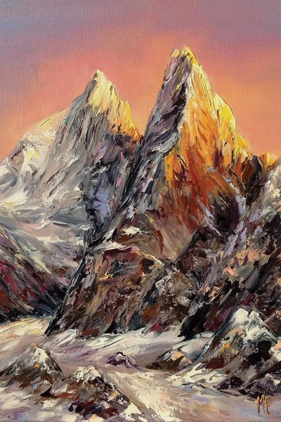 Snowy Mountains: Conquering The Peaks by Olena Hontar