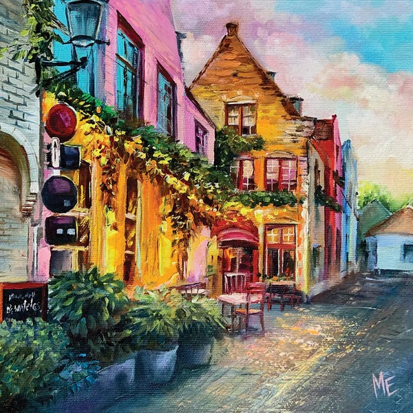 Pops Of Pink: Bruges by Olena Hontar