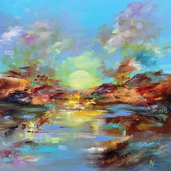 Olena Hontar: Morning At Sea by Olena Hontar
