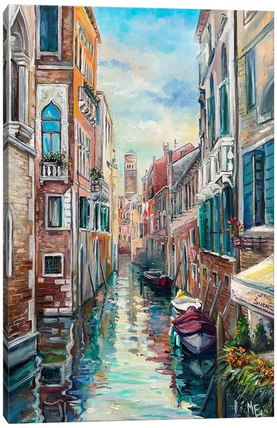Venice Canvas Art Print - Urban River, Lake & Waterfront Art
