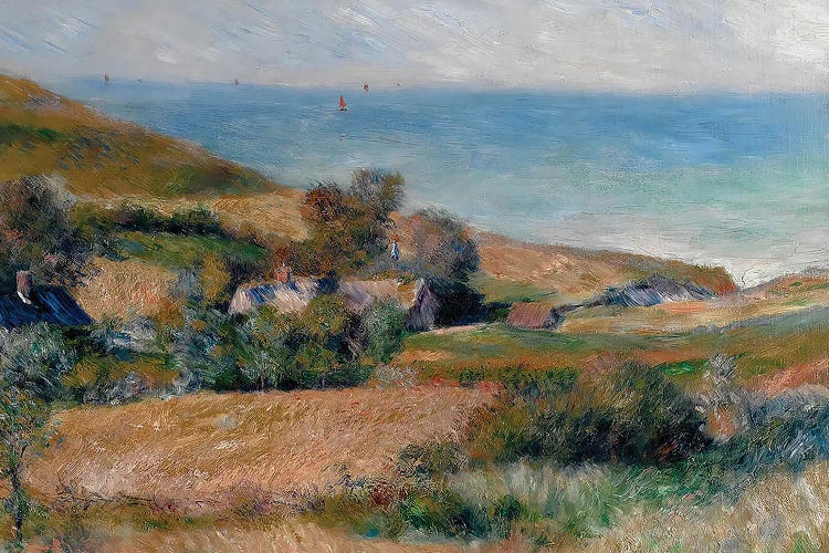 View Of The Seacoast - Normandy by Pierre-Auguste Renoir wall art