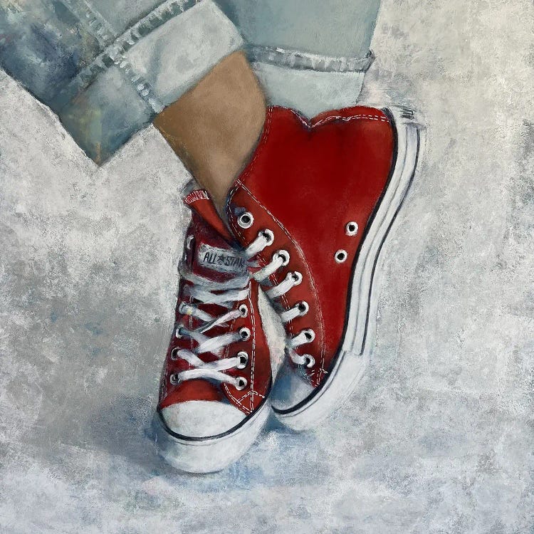 Red Converse by Olesya Izmaylova wall art