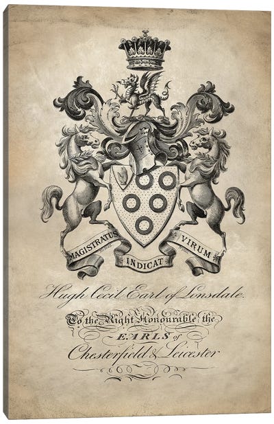 Heraldry III Canvas Art Print - Oliver Jeffries