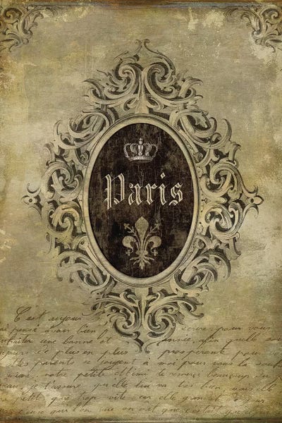 Paris Classique I by Oliver Jeffries framed canvas print