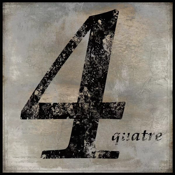 Numbers: quatre by Oliver Jeffries