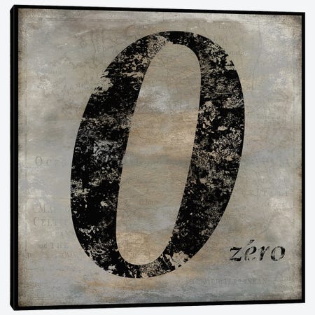 zero Canvas Print #OJE41} by Oliver Jeffries Canvas Print