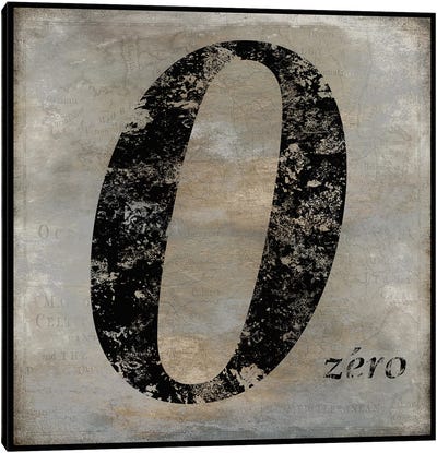 zero Canvas Art Print - Oliver Jeffries