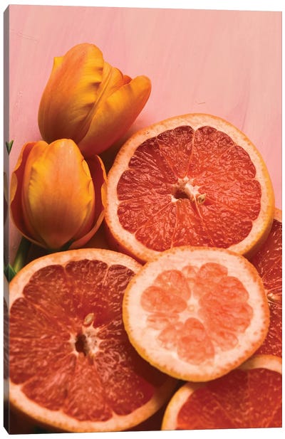 Citrus I Canvas Art Print - Orange Art