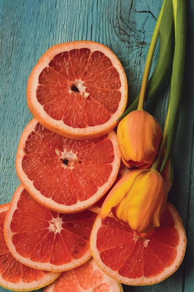 Tulips: Citrus IV by Olivia Joy StClaire