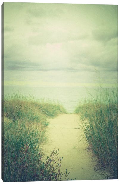 Morning At The Sea Canvas Art Print - Vintage Styled Photography