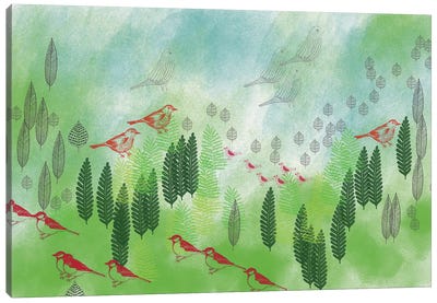 Daydreams Canvas Art Print - Evergreen Tree Art
