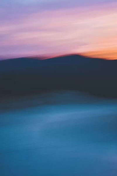 Abstract Photography: Sunset Over The Mountain by Olivia Joy StClaire