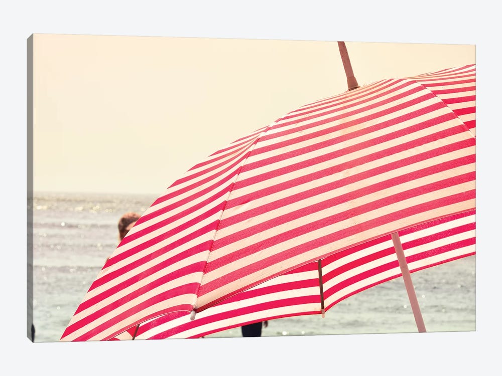 Summer Beach Umbrella by Olivia Joy StClaire 1-piece Art Print