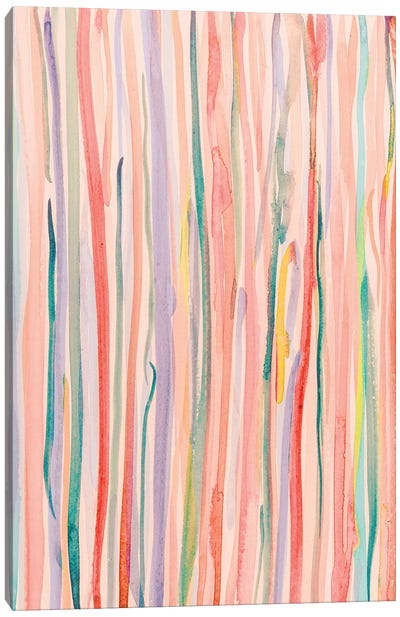 Watercolor Lines Canvas Art Print - Olivia Joy StClaire