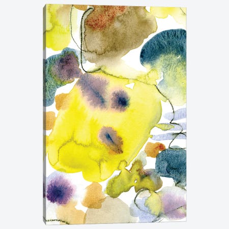 Happy Watercolor Abstract Canvas Print #OJS299} by Olivia Joy StClaire Art Print