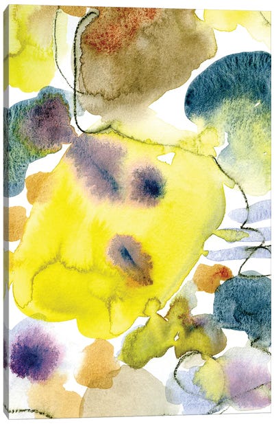Happy Watercolor Abstract Canvas Art Print - Olivia Joy StClaire