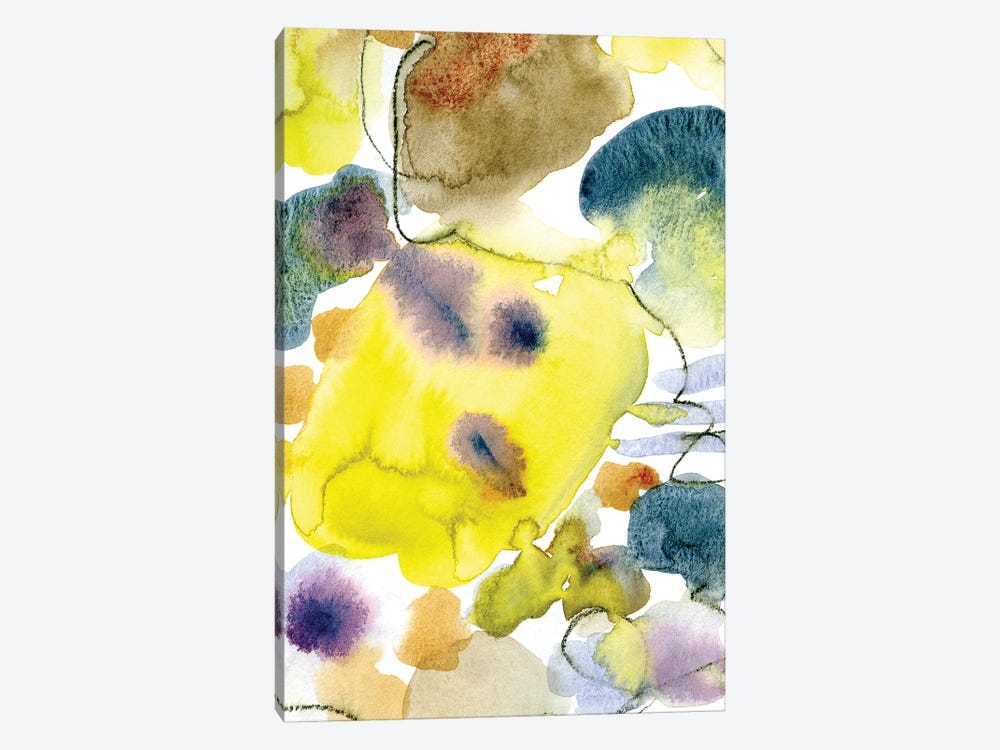Happy Watercolor Abstract by Olivia Joy StClaire 1-piece Canvas Art Print
