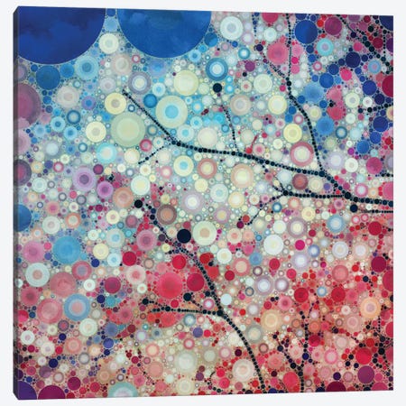 Positive Energy Blue Canvas Print #OJS30} by Olivia Joy StClaire Canvas Artwork