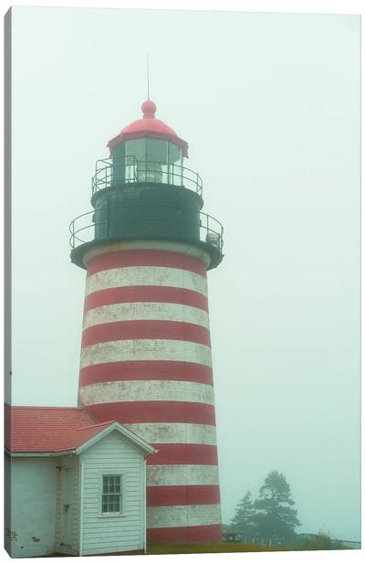 New England Lighthouse Canvas Art Print - Olivia Joy StClaire