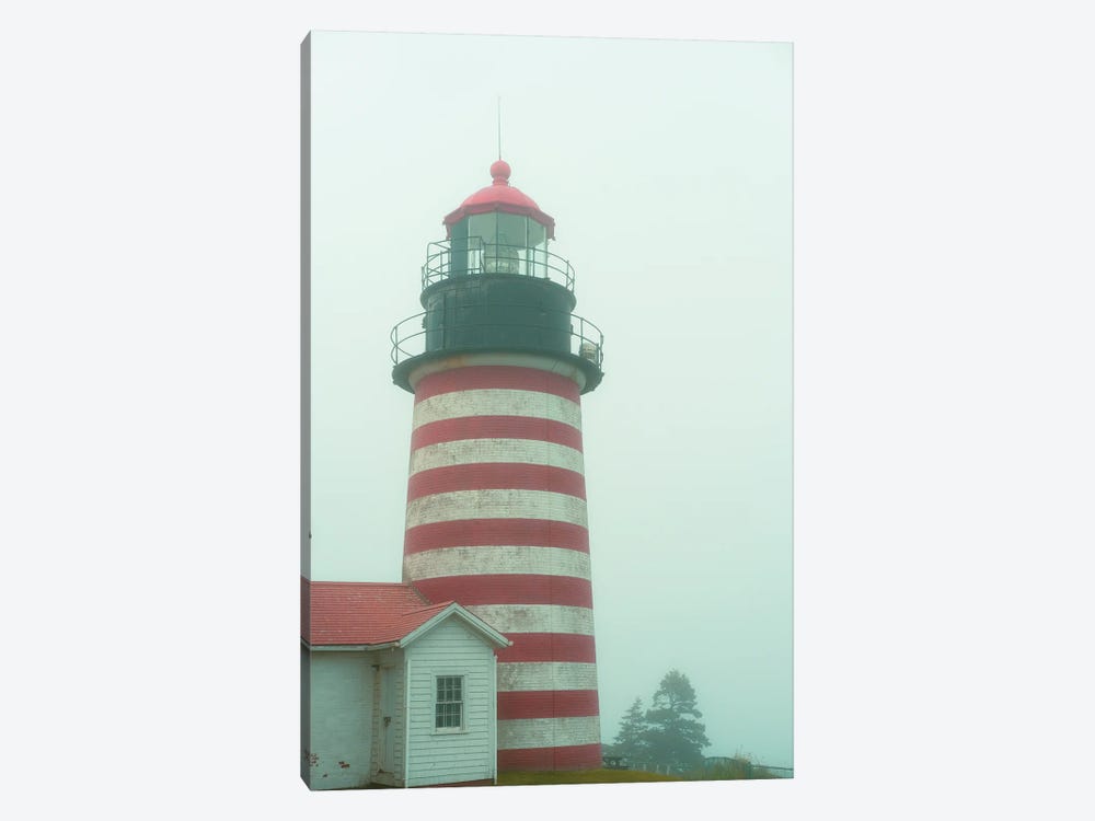New England Lighthouse by Olivia Joy StClaire 1-piece Canvas Art Print