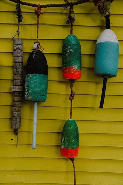 Lighthouses: Lobster Buoy Study No 5 by Olivia Joy StClaire