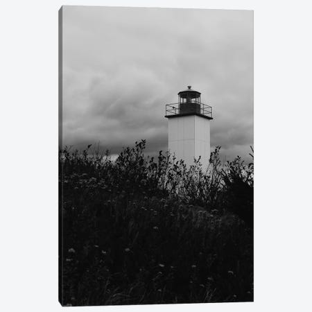 Maritime Lighthouse In Black And White Canvas Print #OJS384} by Olivia Joy StClaire Canvas Art