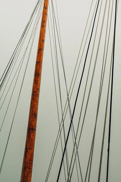 Sailboat Rigging Abstract Photograph II by Olivia Joy StClaire framed wall art