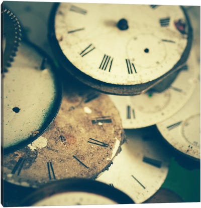 Time Flies Canvas Art Print - Clock Art