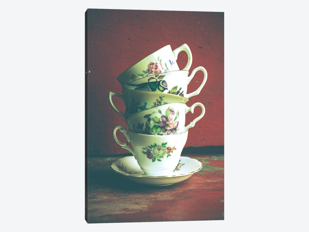 Vintage Tea Cups by Olivia Joy StClaire 1-piece Art Print