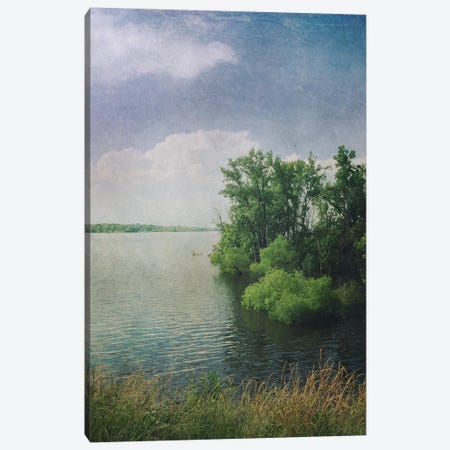 Water And Clouds Canvas Print #OJS48} by Olivia Joy StClaire Art Print